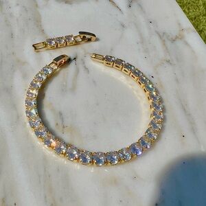 💛 Zircon Stone Tennis Bracelet 💎 STAINLESS STEEL